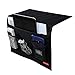 Meeall Bedside Caddy, Bedside Storage Organizer, Table Cabinet Storage Organizer for Tablet Magazine Phone Remotes - All Within Arms Reach(Black)