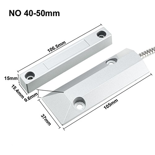 Image of uxcell Rolling Door Contact Magnetic Reed Switch Alarm with 2 Wires for N.O. Applications OC-55