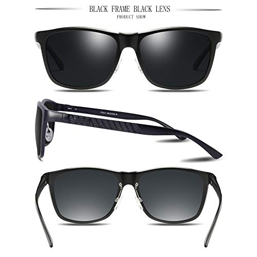 Bircen Men's Women's Driving Sunglasses Polarized UV400 Protection Rectangular Sunglasses for Men Women Anti Glare Glasses - Thumbnail 6