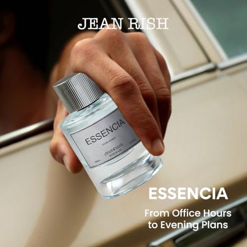 Jean Rish Essencia, Eau De Parfum for Men (3.4 Fl Oz / 100ml) with Mint-Lemon-Vanilla, Long Lasting and Luxury Fragrance