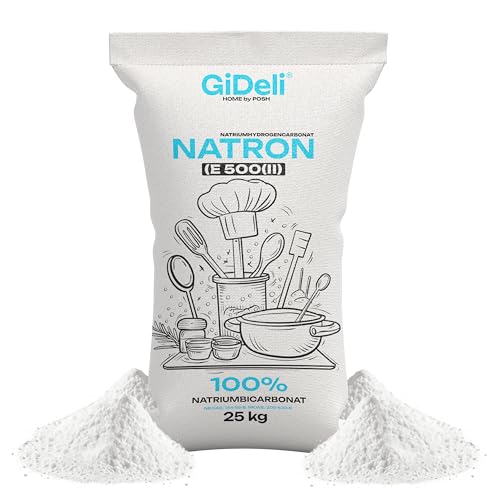 GiDeli Bicarbonate de Soude Qualité Alimentaire 25kg - Poudre de