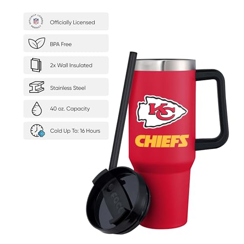 Image of FOCO NFL unisex-adult NFL Team Logo Insulated Travel Mug 40oz XL Tumbler