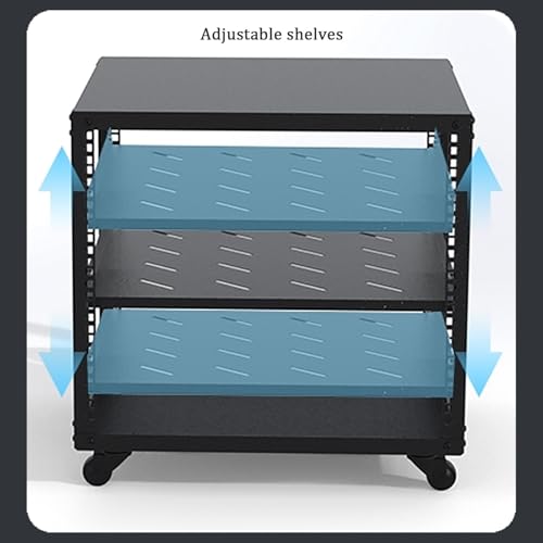 Soporte metálico móvil para multimedia con ruedas miniatura 3