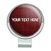 GRAPHICS & MORE Personalized Custom Red Plaid 1 Line Golf Hat Clip with Magnetic Ball Marker