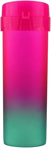 GRUPO MIRANDINHA Botella de agua reutilizable Simply Modern para la escuela, transparente, para la escuela, 16.1 fl oz, 16.1 fl oz (rojo)