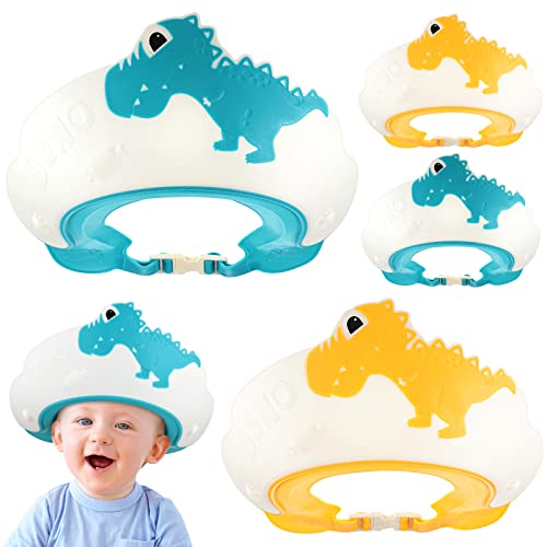 Image of 4Pcs Shower Caps Shower Crown Adjustable Bath Hat Cute Shampoo Cap Bath Shower Ear Covers for, Hair Washing Cap for
