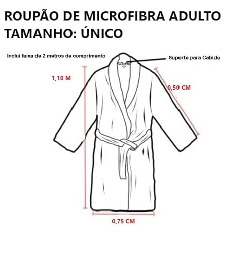 Roupão Microfibra Corttex Inverno Frio Unissex Cores Original Masculino Feminino (ROSÊ)