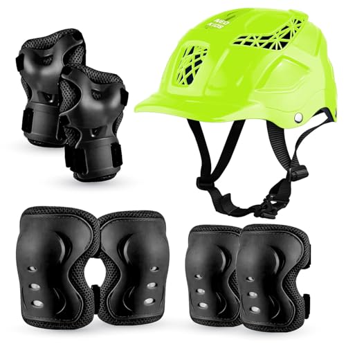 Image of Jaspo SX 4 Protective Set Suitable for Age Group Upto 12 Years Old (Neon, Large)