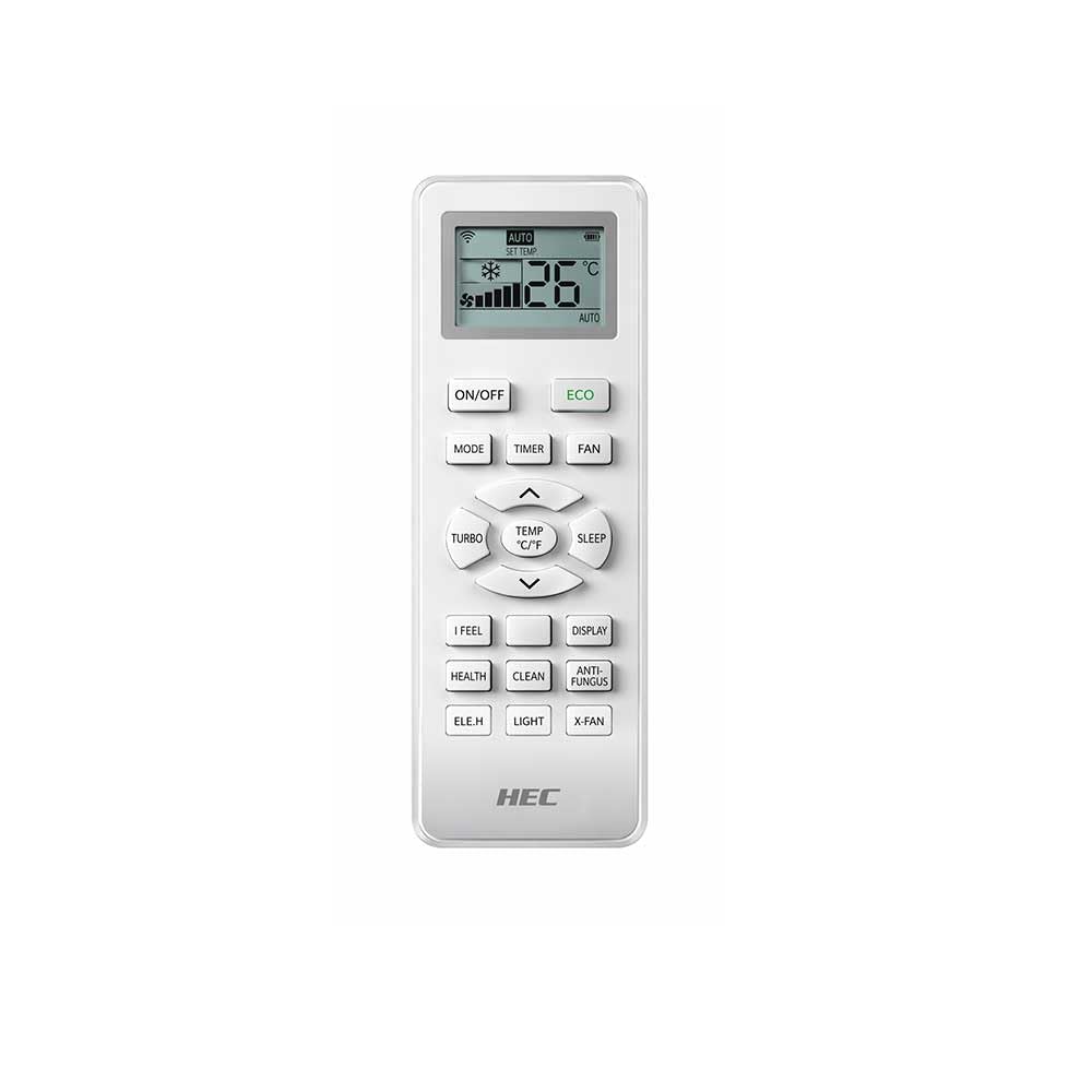 HEC - Aire Acondicionado Split Mural A++/A+ - Wifi - Aire Inteligente - Ventilador 5 Velocidades - Sistema Dry - Bomba de Calor -R32 - (3.5KW - 3010 Fg) (12.000 BTU)