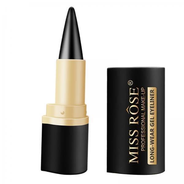 Black Gel Cream Eyeliner, Pencil Eyeliner & Kajal, Tool Smudge Proof and Waterproof Matte Quick Dry Black Eye-liner Pencil Tattoo Pen Stick Makeup for Women-image-8