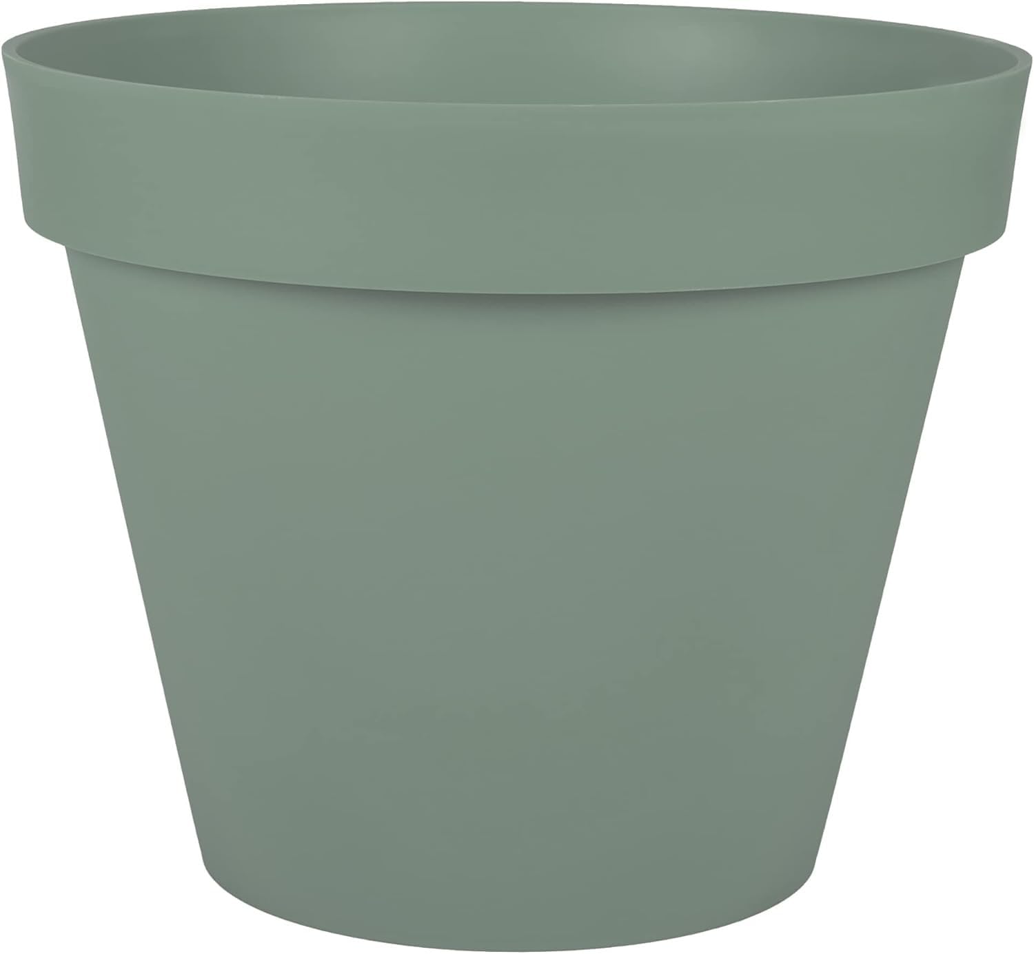 EDA - Maceta Redonda Toscana de 48 cm de diámetro – Volumen 43 L – Ø 47,5 x 39 cm – Verde Laurel