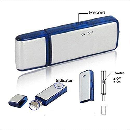 Image of SECURINNOV 8GB USB Voice Recorder 8GB Inbuilt | Clear Voice Audio Recording Pen Drive | Easy Slide-to-Record | OTG Support for Mobile Playback | Compact Recorder for Classes, Office & Everyday Notes
