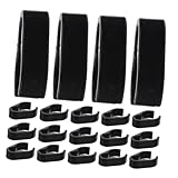 Vaguelly 50個マイクケーブルクリップ プラスチック製 マイクスタンド用ケーブルオーガナイザー ヘッドコードホルダー 録音時の干渉防止