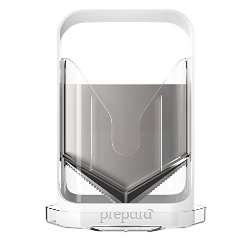 Prepara Slicer, Stainless Steel Bagel Splitter, 5.8 x 3.6 x 7.75 inch, white