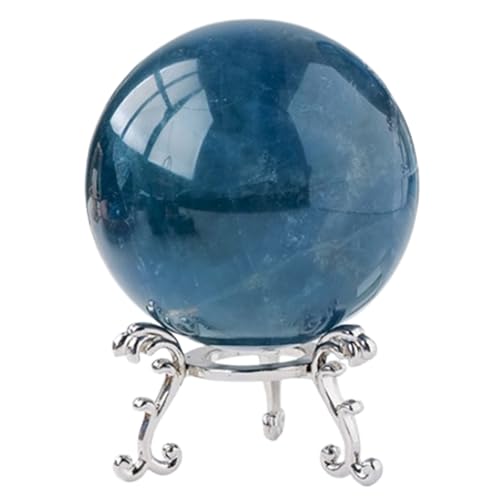 Boule de cristal de voyance en fluorite bleue pour art du scrying