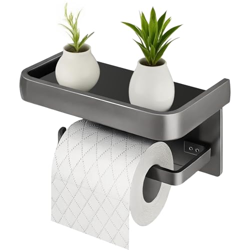 Porte Papier Toilette，Porte Papier Toilette sans percage，dérouleur Papier Toilette，Convient pour la Cuisine, Les Toilettes, la Salle de Bain et la Salle à Manger