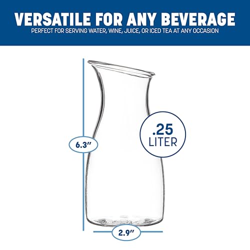 Image of Carlisle Plastic Carafe, 0.25 L, Water, Juice and Wine, Clear