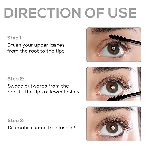 RENEE Volumax Mascara Black 10ml | Quick Dry, Waterproof, Long Lasting Weightless Formula | Volumizes, Lengthens & Conditions the Lashes With Intense Color | 360 - Degree Wand... - Image 5