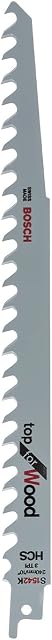 Bosch DIY 2pcs HCS S 1542 K Reciprocating Saw Blade (Firewood, 240mm, Accessory for Keo)
