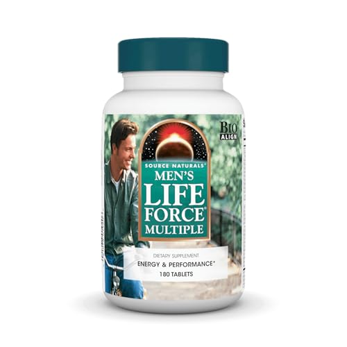 Source Naturals Men's Life Force Multiple Daily Multivitamin & Immune Health Supplement - 13 Essential Vitamins, Nutrients & Minerals - 180 Tablets