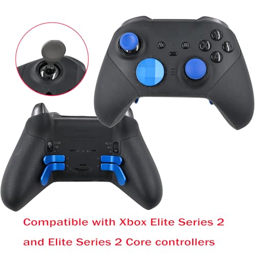 Image of 13 in 1 Elite Controller Paddles for Xbox Elite Series 2 Component Set for Xbox Elite Series 2 Core Controllers with 6 Metal Thumbsticks & Tool, 2 D-Pads, 4 Paddles (Blue)
