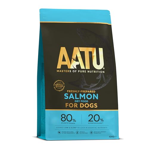 AATU Trockenfutter für Hunde, 80/20 Hundetrockenfutter mit Hühnerfleisch, Hundefutter Getreidefrei mit Hohem Proteingehalt, Natürliche Tiernahrung für Ausgewachsene Hunde Aller Rassen, 1,5 kg