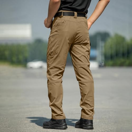 Mens Tactical Pants Cargo Fishing Stretch Waterproof Fishing Pants - image 4