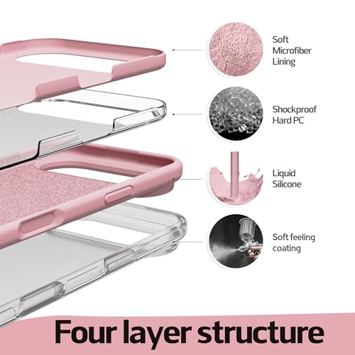 Image of iPhone air Case Silicone,Soft Microfiber Lining(Rose Pink)