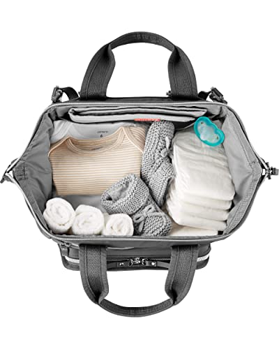 Image of Skip Hop Mainframe Wide Open Diaper Backpack, Black