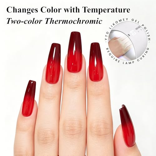 Kit esmalte de gel para uñas con 8 colores termocromáticos miniatura 3