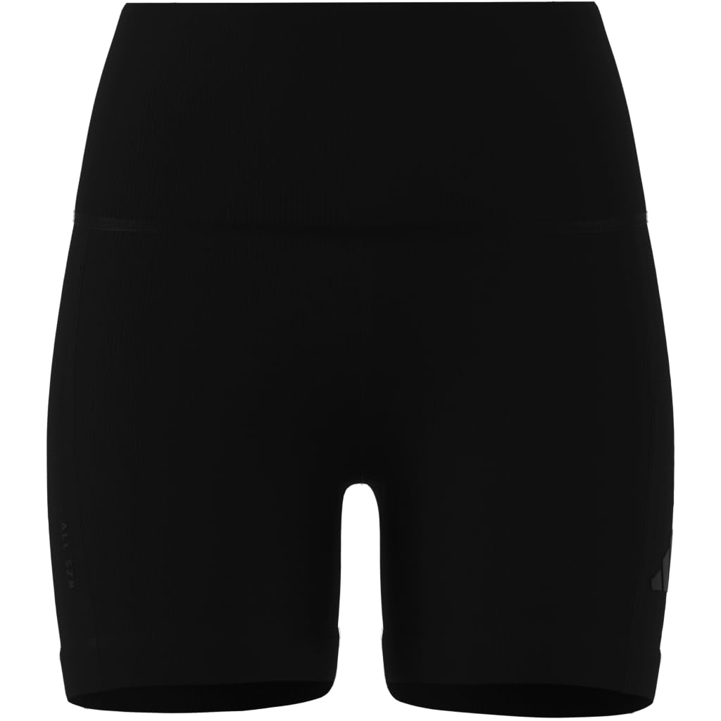 adidas All Szn Ribbed High-waisted Bike Shorts - Shorty Kobiety