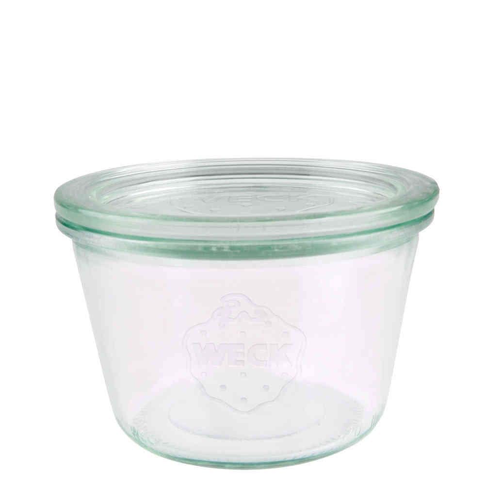 Moule Pot Weck Bord Arrondi en verre haut de gamme de 370 ML