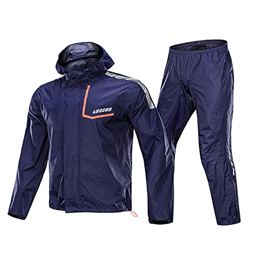 Chaqueta impermeable para ciclismo azul 3XL