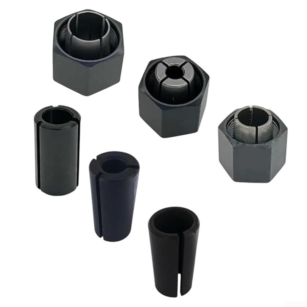 Set di mandrini e dadi per fresa con punte da 1/2", 1/4", 12 mm, 12,7 mm-6 mm, 1/2 "-3/8", 12,7 mm-8 mm, lavorazione di precisione per una vestibilità sicura, alta
