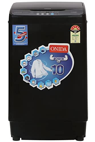 price history - Onida 7.5 KG 5 Star Fully-Automatic Top Loading Washing Machine (T80CGN, Black)