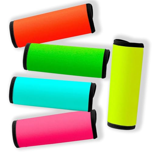 Gowraps Neoprene Luggage Handle Wraps for Traveling Bright Color Luggage Tags|Handle Wraps|Handle...