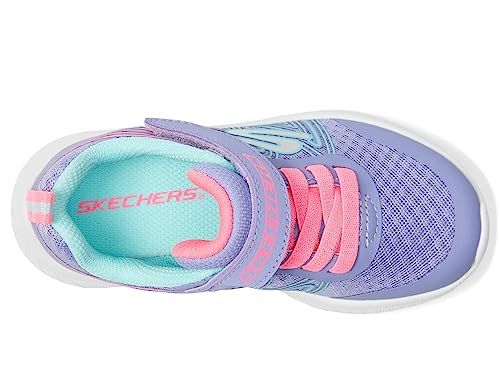 Skechers 303535N Kids Microspec Plus-Swirl Sweet Sneaker, Perwinkle/Multi, 8 Us Unisex Toddler thumb #1