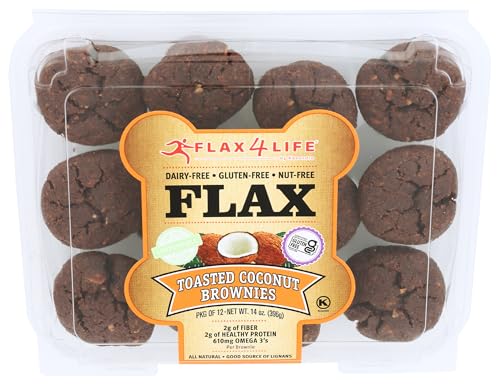 Flax4Life Brownie Tested Coconut frozen, 0.56 lb