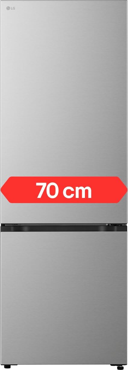 LG Fit&Max Kühl-/Gefrierkombination GBBW322CPY, 465L Gesamtvolumen, 203 cm, Energieklasse C, FRESHConverter+, LINEARCooling, DoorCooling+, leise & effizient, Prime Silver