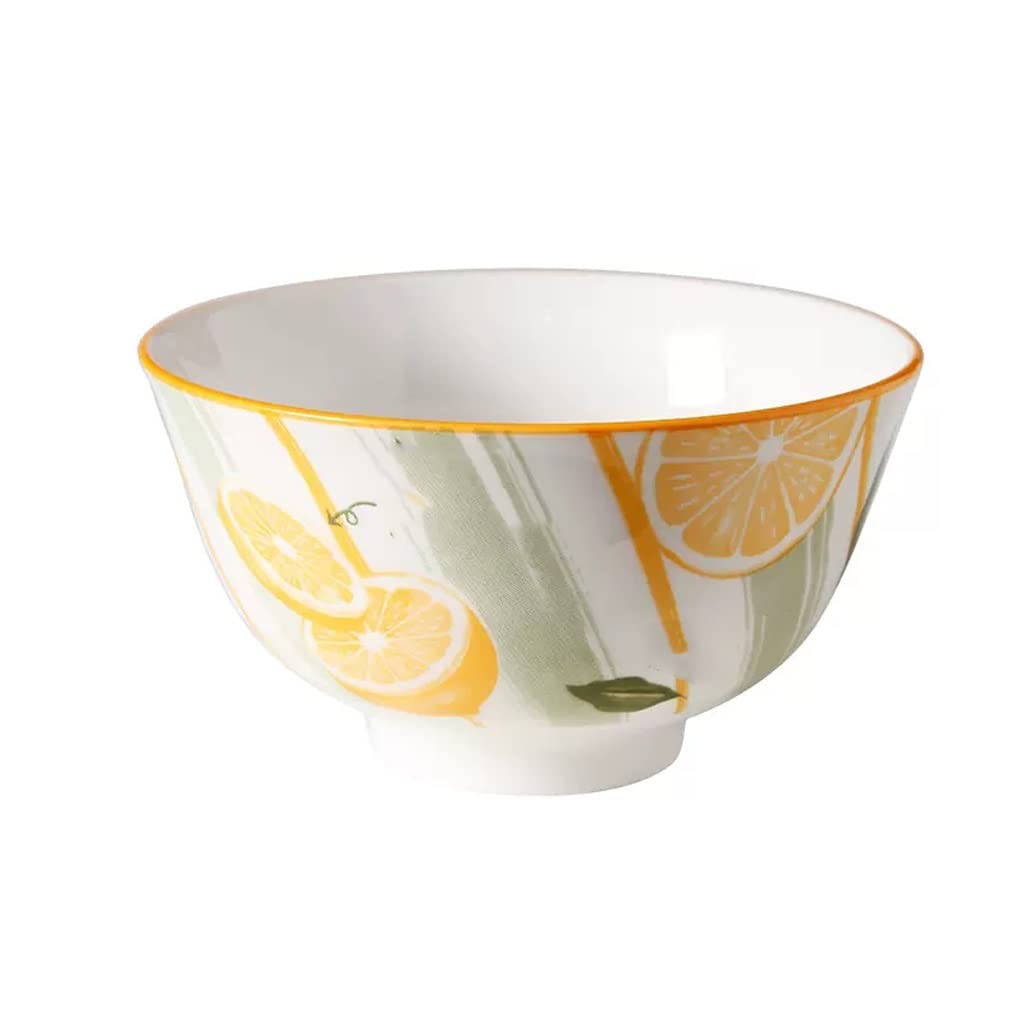 XYIANG Salad Bowl Ramen Bowl Home Large Rice Bowl Soup Bowl Ceramic Salad Bowl Instant Noodle Bowl Large Bowl Two Pieces Dessert Snack Bowls (B)