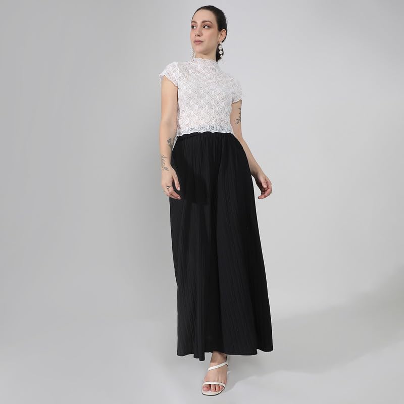 Image of PINACOLADA Women's High Rise Cargo Pants for Casual Wear | High-Rise | Cargo Pants Crafted with Comfort Fit for Everyday Wear