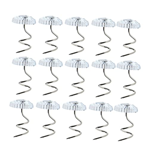 HOLIDYOYO 60pcs Anti-Slip Clip Retainer Pins Upholstery Tacks Twist Pins for Bedding Accessories