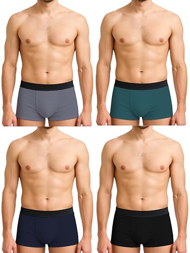Image of HK47 Men Underwear Pack, Ice Silk Stretchable Breathable Trunks, Regular Fit Men's Brief, Anti Bacterial Quick Dry Innerwear for Men