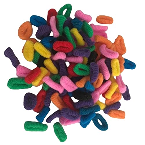 Set di 100 elastici per capelli per bambine