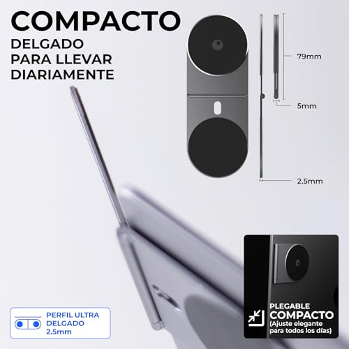 Rolling Square Edge Pro Tablet Kit – Soporte magnético para tablet y móvil, accesorio Smartworking y productividad, compatible con MagSafe, compatible con todas las tabletas y teléfonos, gris espacial - imagen 5