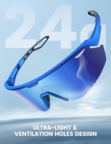 Image of Lamicall 24g Polarized Sports Sunglasses for Men Women - UV400 Protection Sun Glasses for Baseball Running Cycling Fishing