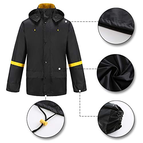 image for Ourcan Rain Suits for Men Fishing Rain Gear for Men Waterproof Lightwe