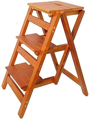 Échelle de rayonnage pliable en bois : la solution gain de place pour votre maison