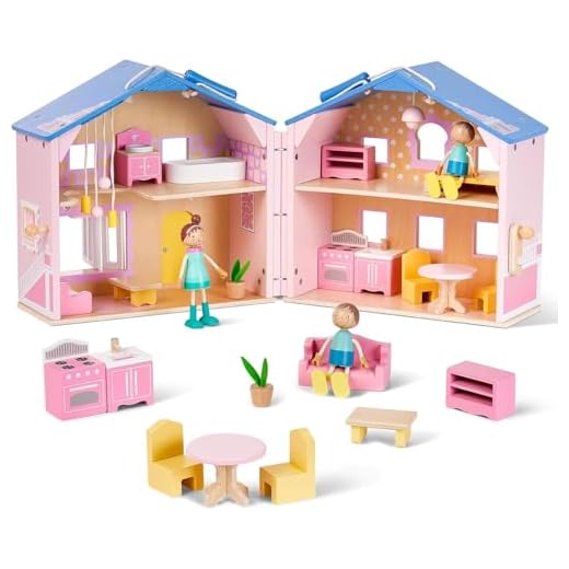 Giant Bean Portable Dollhouse for Girls