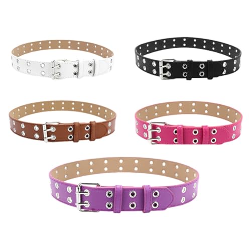Studded Belts Chic Pin Buckle Belts Versatile Fashion Statement for Female Wardrobe (Type 1)
